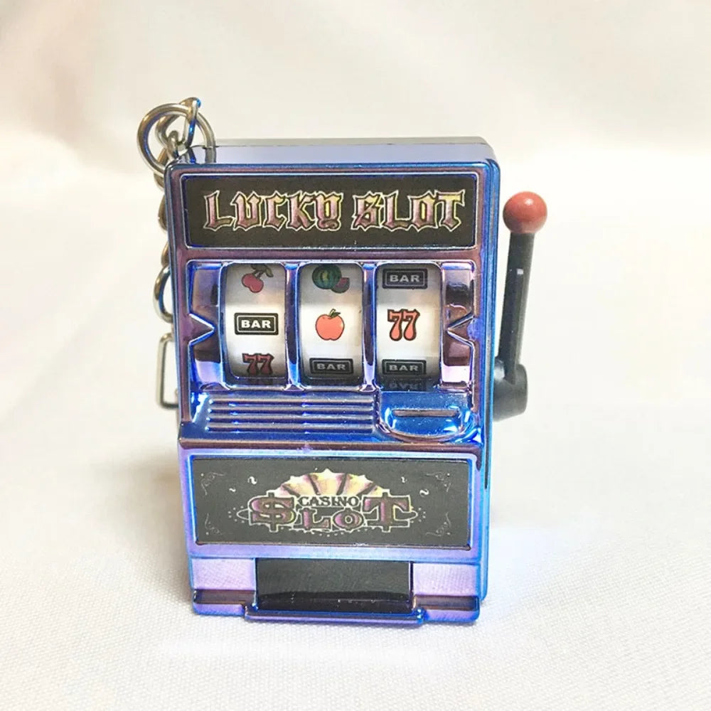 Mini Slot Machine Keychain