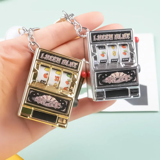 Mini Slot Machine Keychain